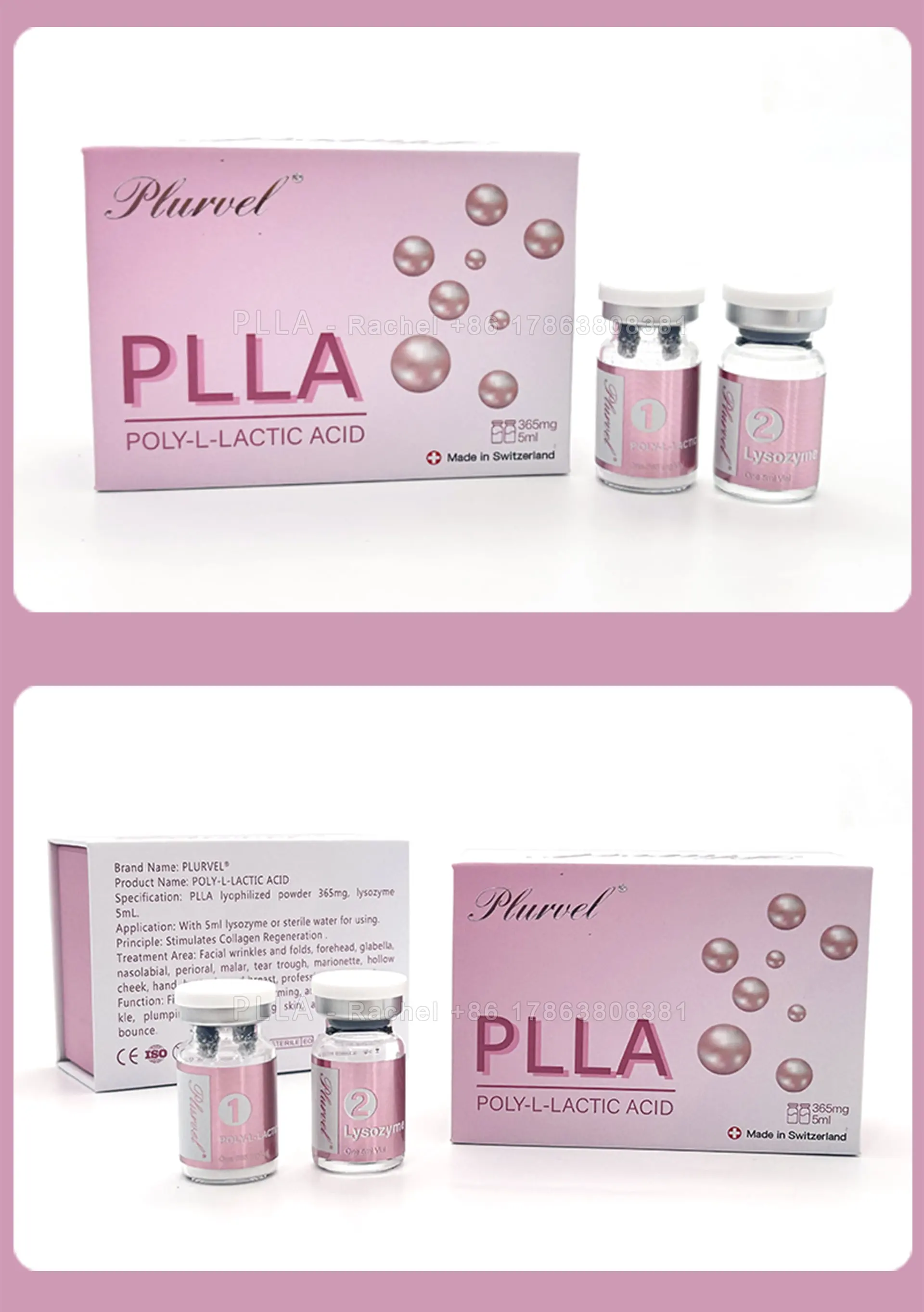PLLA Poly-L-Lactic Acid Powder 365mg PLLA + 5ml Lysozyme — PLLA product image 4