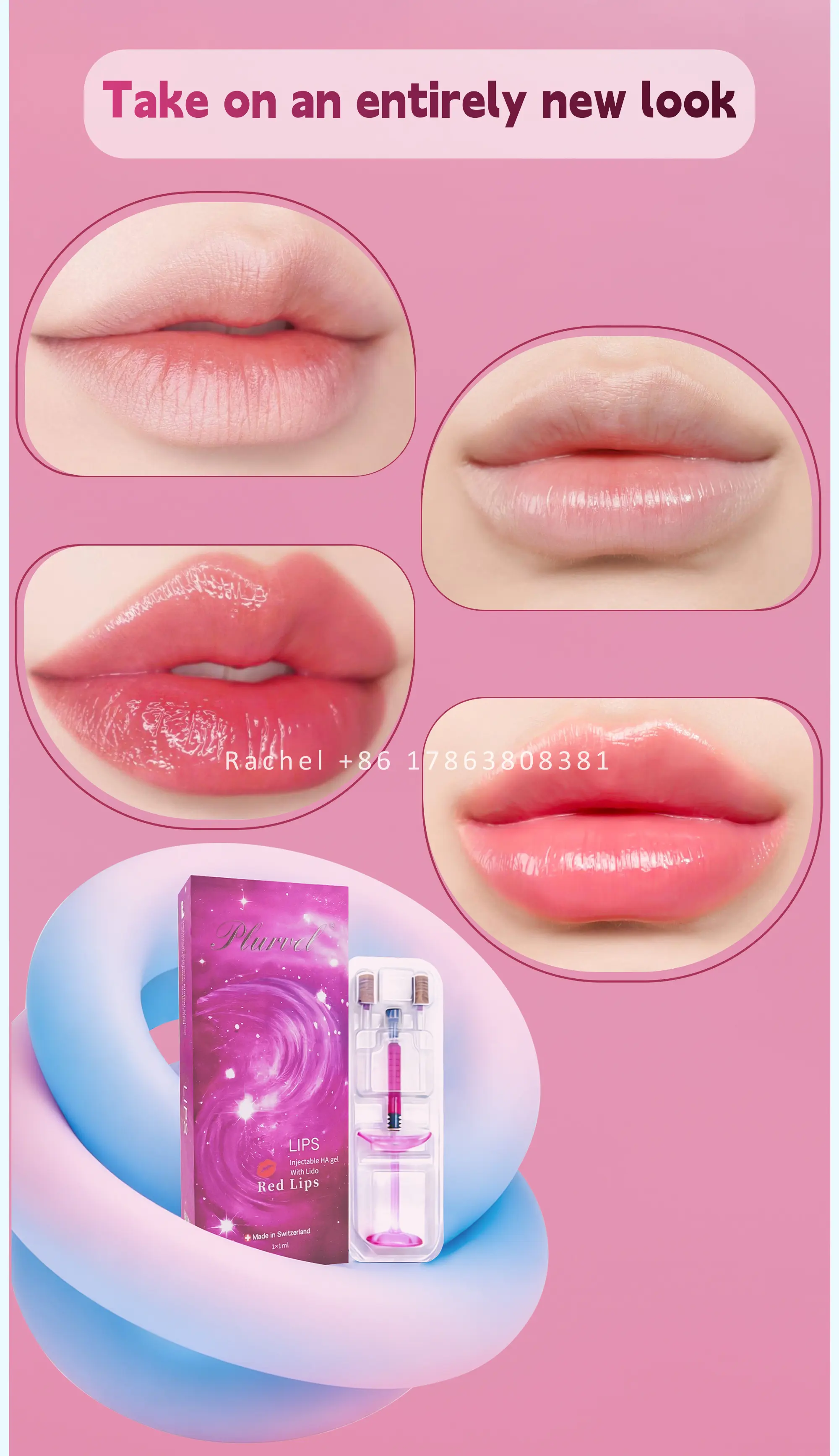 Crosslinked Hyaluronic Acid Red Lip Injection for Lip Enlargem… — Monophase HA / Red Lips product image 4